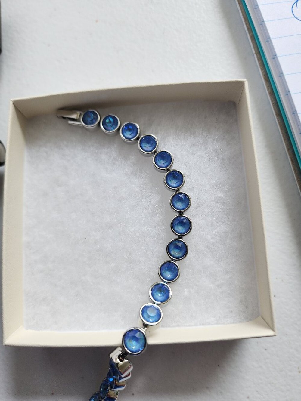 Touchstone Crystal Ice Bracelet Ocean Delite Blue